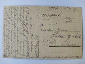 Lodz, panorama, stamps 1913