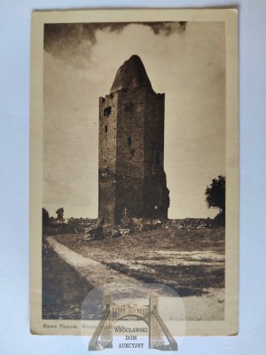 Rawa Mazowiecka, castle tower circa 1930.