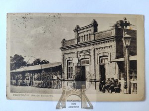 Przygłów near Piotrków, railroad station ca. 1935