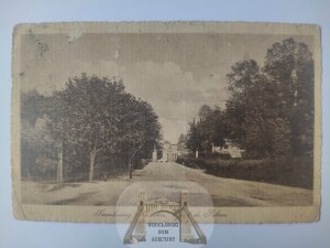 Szczekociny, entrance to the palace 1927