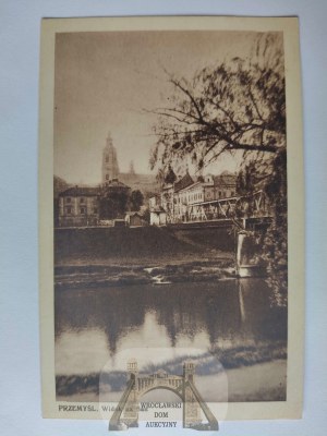 Przemyśl, view of the San River, bridge ca. 1935