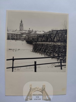 Przemyśl, winter panorama, reconstruction of the bridge ca. 1941