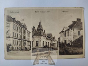 Lezajsk, court, bank, security guard 1939