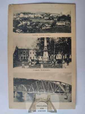 Lesko, monument, bridge ca. 1935