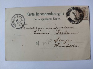 Krakow, lithograph, 4 views, nobleman 1898