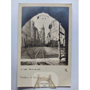 Kraków, ulica Floriańska, wyd. Gazda 1940