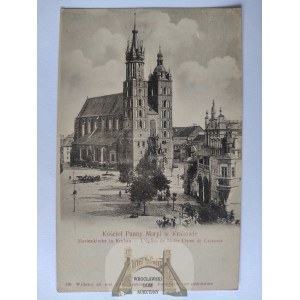 Kraków, kościół Panny Maryi ok. 1900