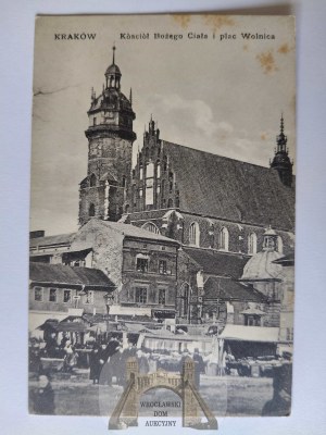 Krakow, Kazimierz, Wolnica Square, church ca. 1910