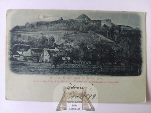 Krakow, Kosciuszko Mound, moonlight 1899