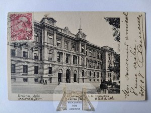 Cracow, palace of the C. and K. Starosty ca. 1900