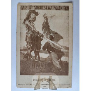 Kraków, V Zlot Sokolstwa Polskiego, T.S. Sokół ,1910