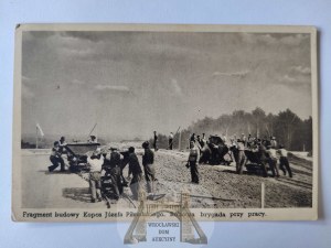 Krakow, Piłsudski Mound, construction circa 1935
