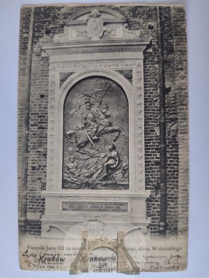 Krakow, monument to John III Sobieski 1904