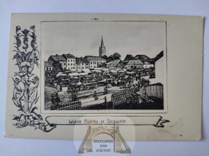 Skawina, view of the Market Square ca. 1910