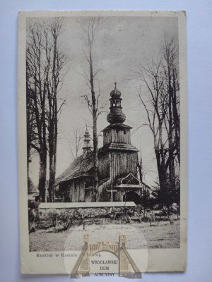 Kasina Wielka near Limanowa, wooden church circa 1925.