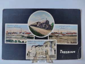 Trzebinia, smelter, refinery, train station, locomotive 1917