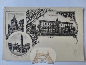 Bochnia, bell tower, monument, gymnasium ca. 1900