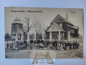 Wietrzychowice near Tarnow, church, children 1913
