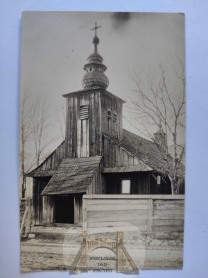 Zakopane, wooden church, photographic circa 1920.