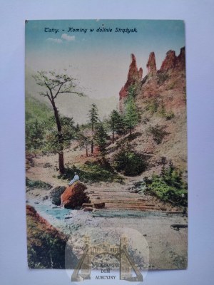 Tatra Mountains, Chimneys in the Strążysk Valley ca. 1915