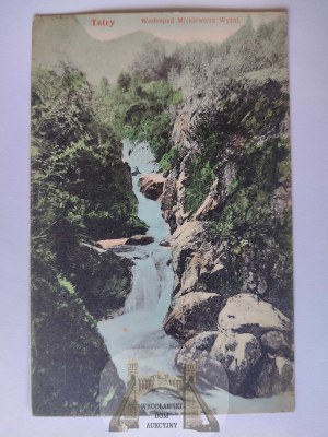 Tatra Mountains, Higher Mickiewicz Waterfall ca. 1910