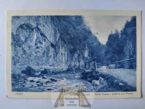 Tatra Mountains, Koscieliska Valley, Pisana Rock and cave ca. 1925