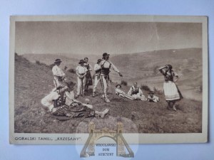 Tatra mountains, highland dance Krzesany ca. 1925