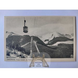 Tatry, Zakopane, trasa kolejki na Myślenickie Turnie ok. 1935
