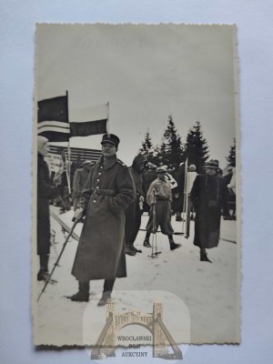 Tatra Mountains, ski competition at Gubałówka II 1939 Nazi flag