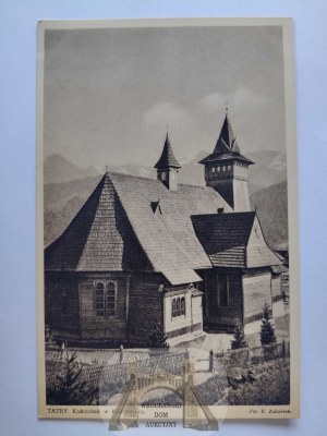 Tatra Mountains, Zakopane, Koscieliska, church 1938