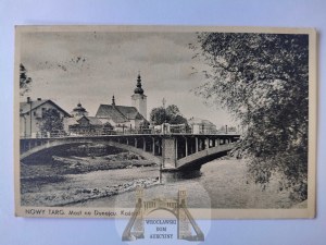 New Market, bridge over the Dunajec River, church 1938