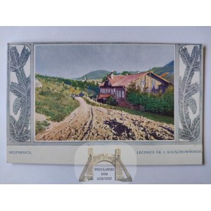 Szczawnica, lecznica Dr Kołączkowskiego, ozdobna ramka ok. 1910