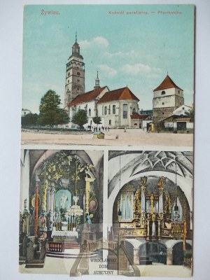 Zywiec, parish church, 1918
