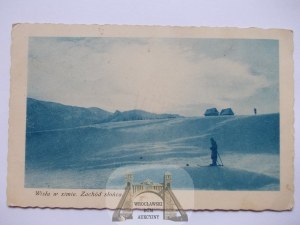 Vistula River, sunset, 1936