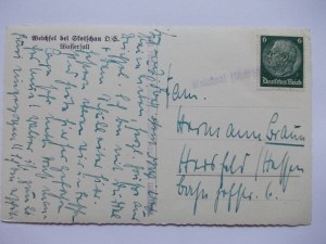 Vistula River, occupation, waterfall, circa 1940.