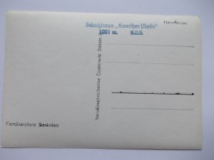 Beskidy Mountains, Szyndzielnia, hostel, ca. 1942.