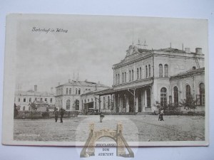 Lithuania, Vilnius, train station, ca. 1917