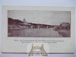 Lithuania, Vilnius, bridge, 1915