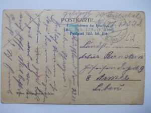 Lithuania, Vilnius, railroad viaduct, tracks, 1915