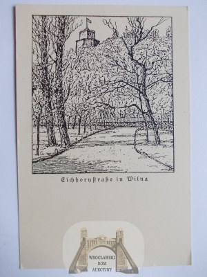 Lithuania, Vilnius, street, ca. 1916
