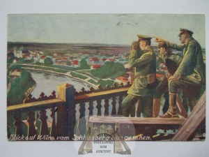 Lithuania, Vilnius, soldiers, observation post, 1916