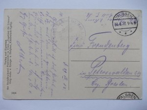 Lithuania, Kielmy, street, 1917
