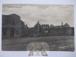 Lithuania, Šiauliai, Šiauliai, Schaulen, market, ruins, 1915