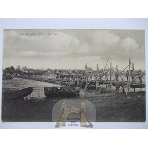 Litwa, Smalininkai, most tymczasowy, 1915