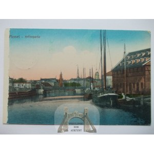 Litwa, Memel, Klaipėda, Kłajpeda, port, 1916