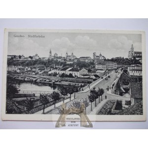 Białoruś, Grodno, most, 1918