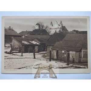 Białoruś, Pińsk, drewniana zabudowa miasta, 1916