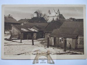 Belarus, Pinsk, wooden buildings of the city, 1916