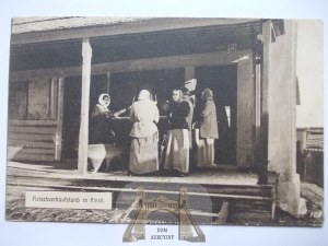 Belarus, Pinsk, fish stand, 1916