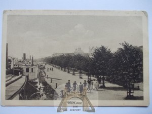 Belarus, Pinsk, boulevard, ships, 1917